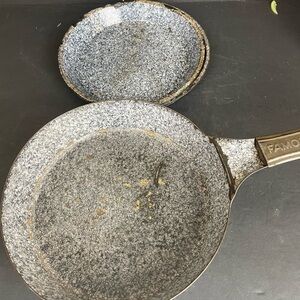 Gray Non-Stick Frying Pan Set